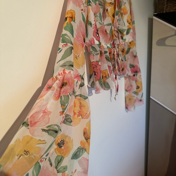 Streetwear Society Floral Blouse - Pink and Yellow - Picture 3 of 5
